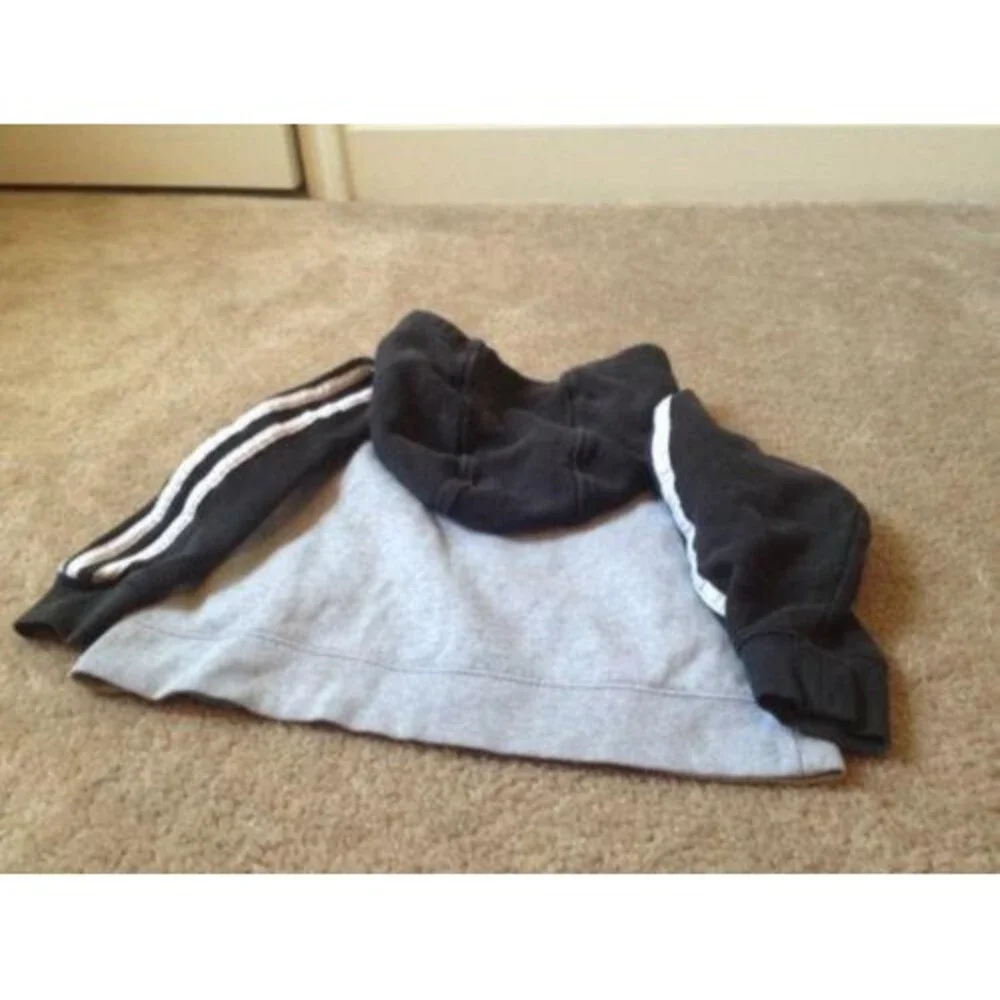 Adidas Boys Athletic Hoodie Sweatshirt Pullover Size 5 Multi-Color